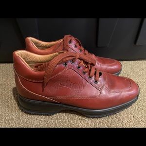 Hogan interactive Brown Leather Sneaker - Size 38